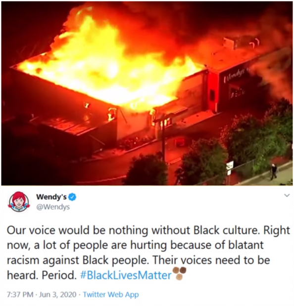 Wendy's Set on Fire during Black Lives Matter Riots
